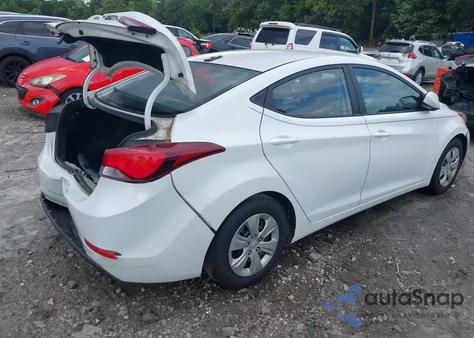 2016 Hyundai Elantra Se z USA, uszkodzony, nr VIN 5NPDH4AE1GH687157